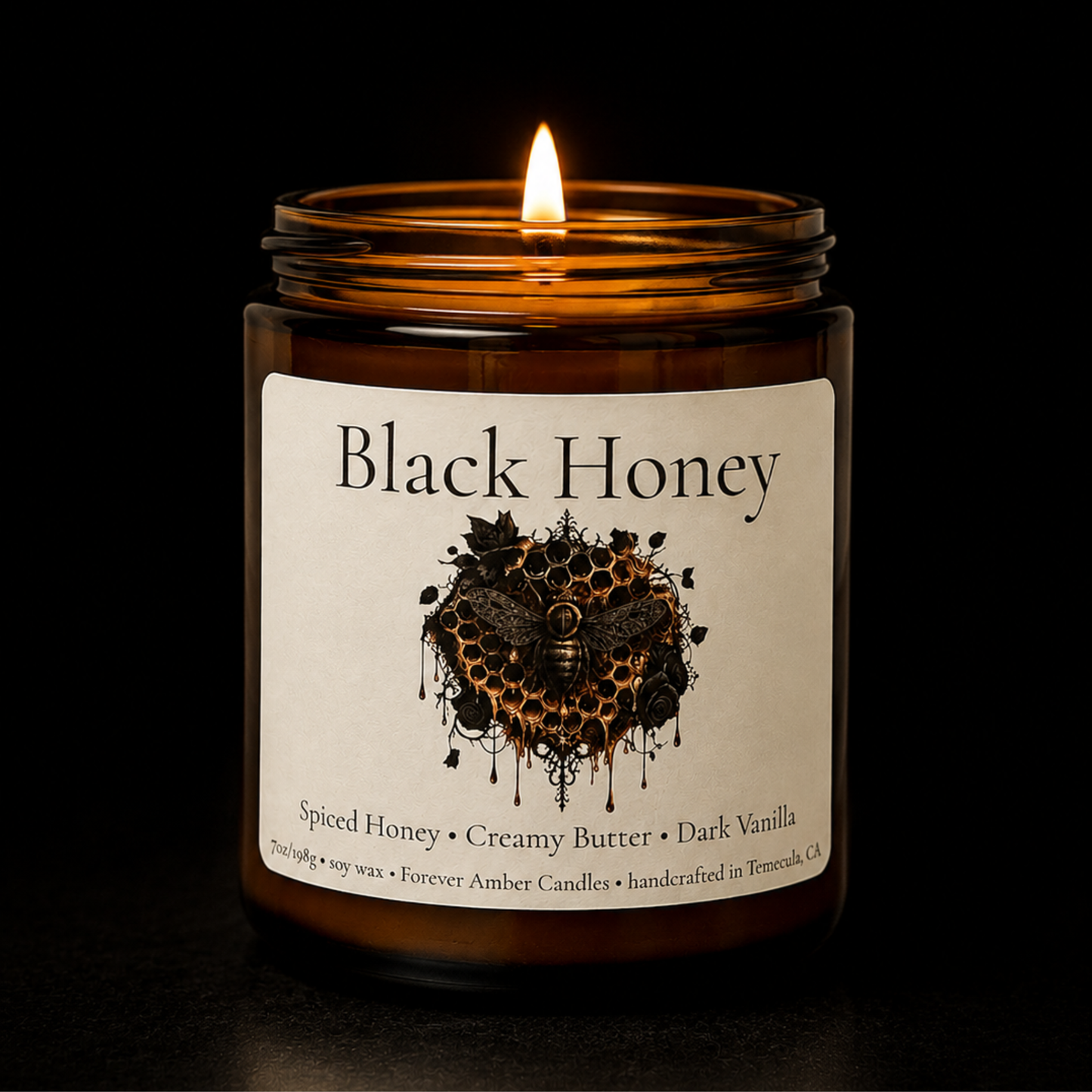 Black Honey 7 oz soy candle