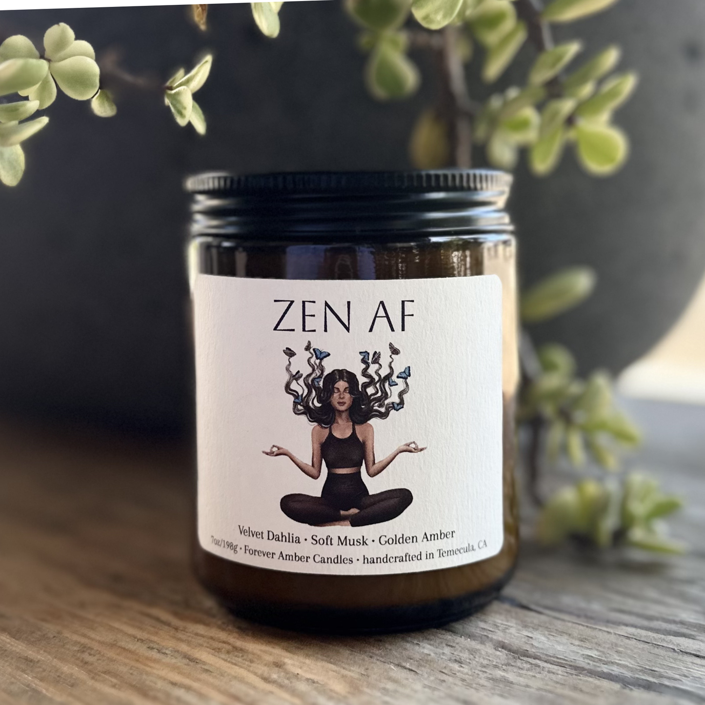 Zen AF 7oz soy wax candle