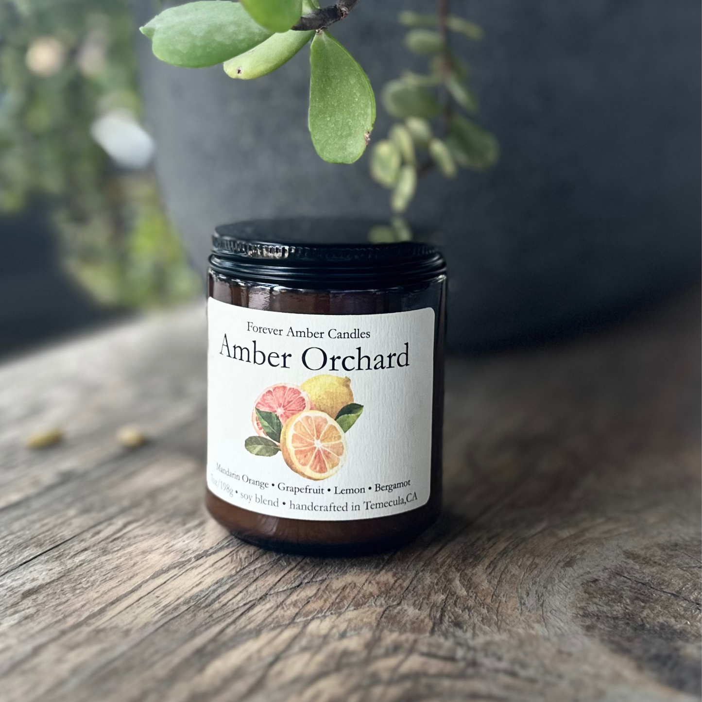 Amber Orchard 7oz soy candle