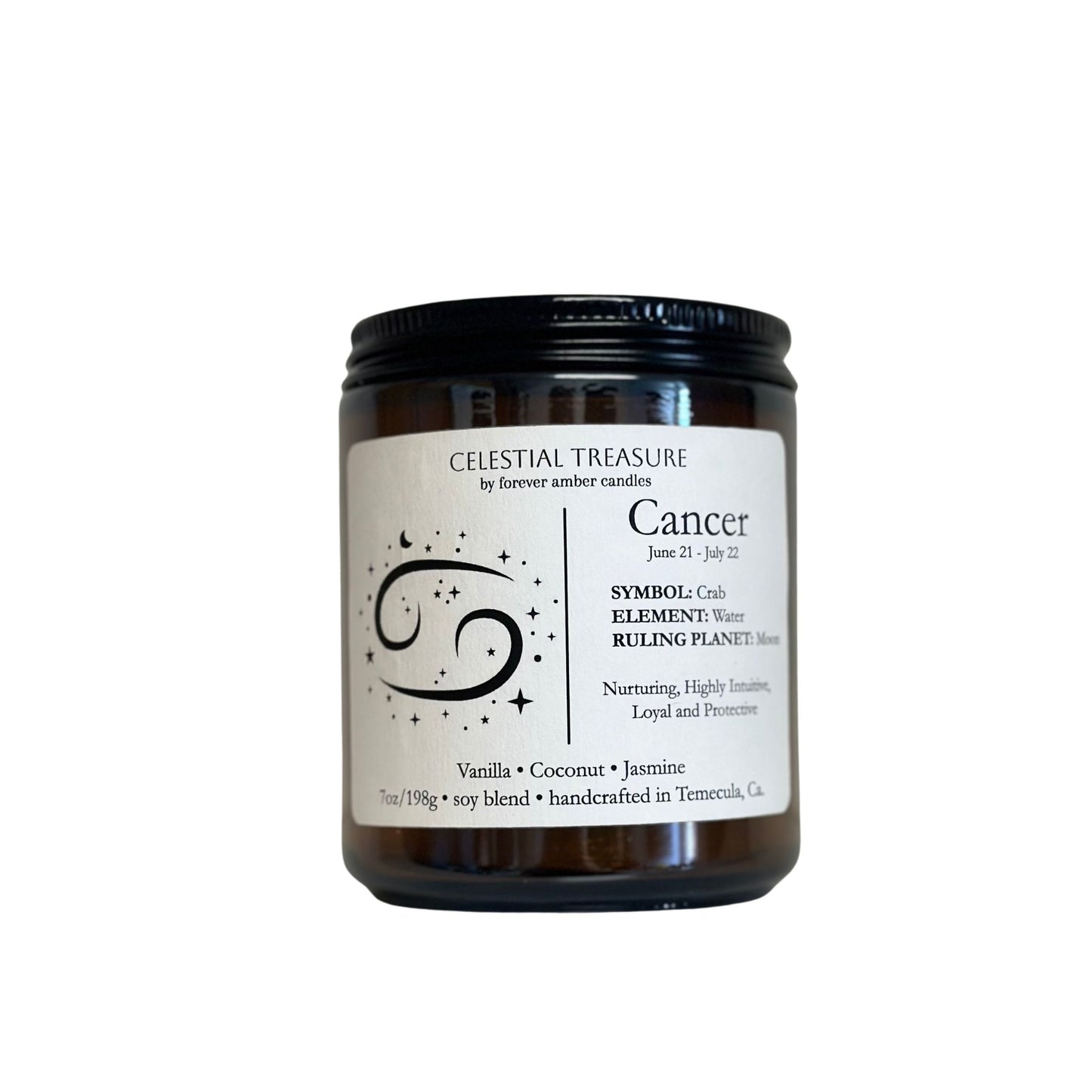 Celestial Treasure Cancer 7oz Soy Candle