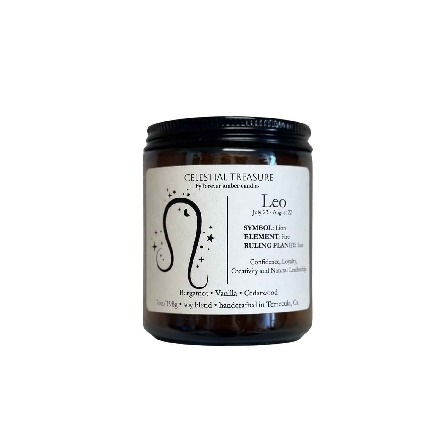 Celestial Treasure Leo 7oz Soy Candle