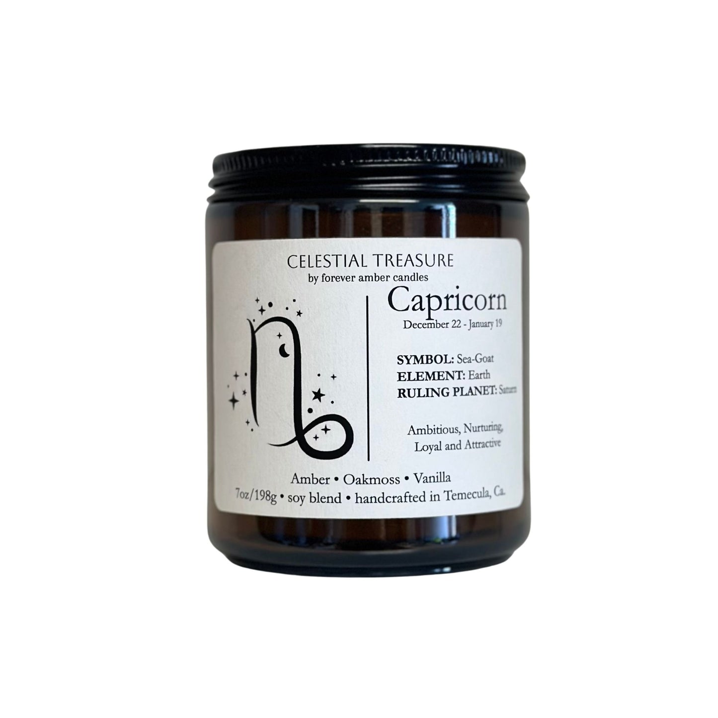 Celestial Treasure Capricorn 7oz Soy Candle