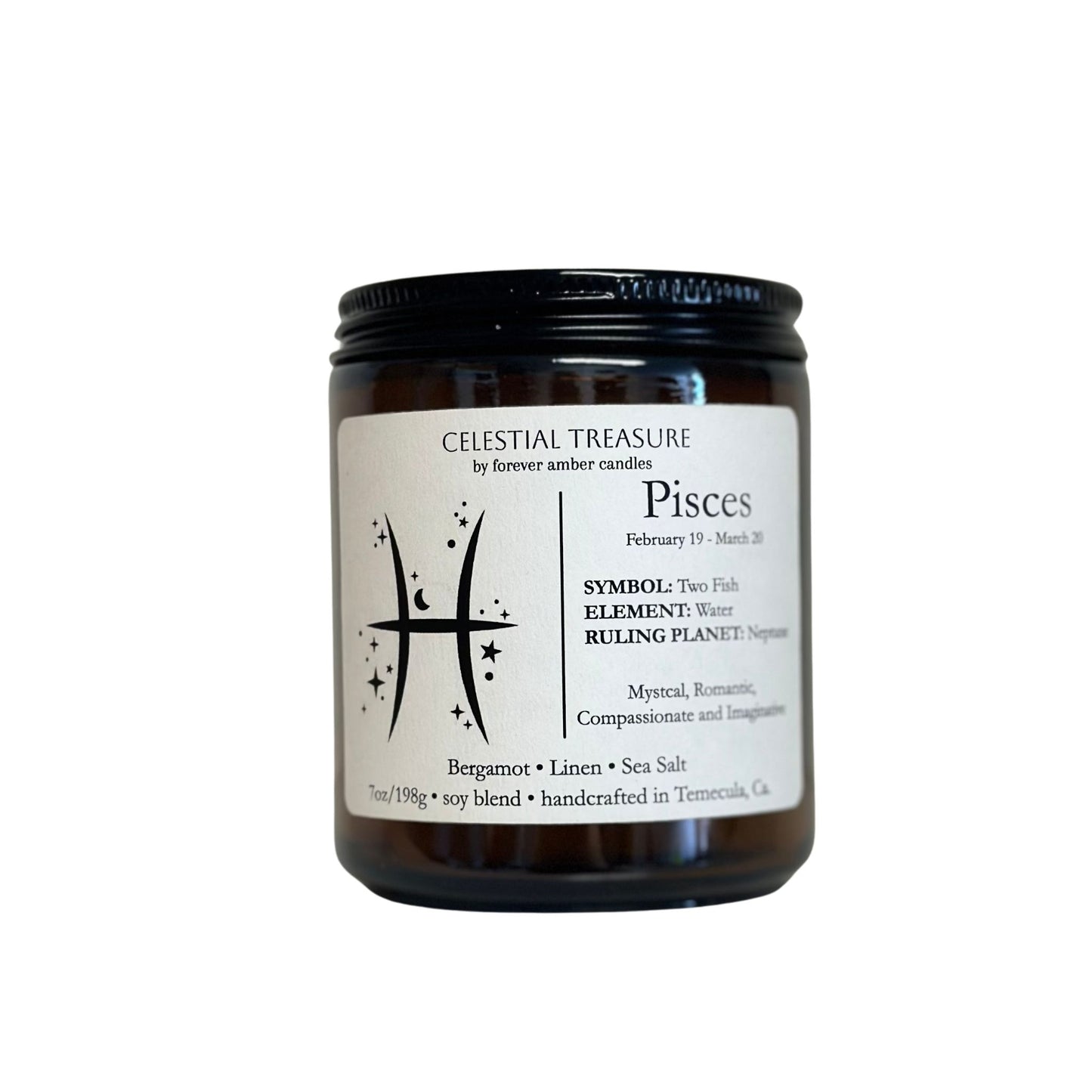 Celestial Treasure Pisces 7oz Soy Candle
