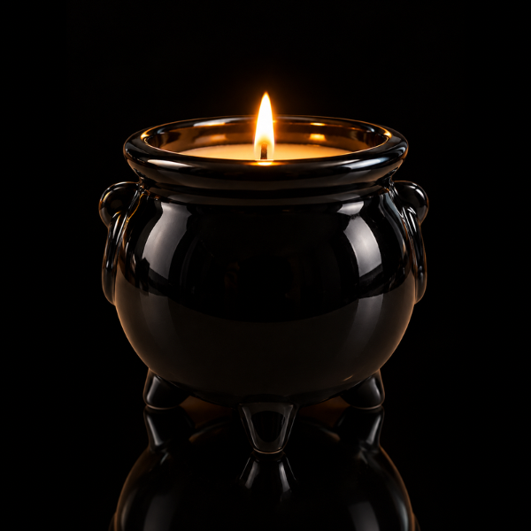 Mini Ceramic Cauldron 5oz Soy Wax Candle