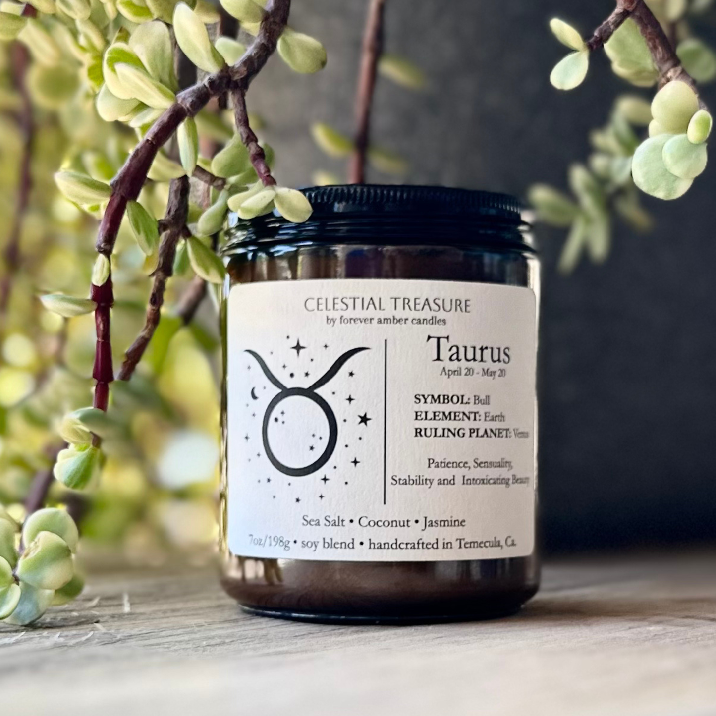 Celestial Treasure Taurus 7oz Soy Candle