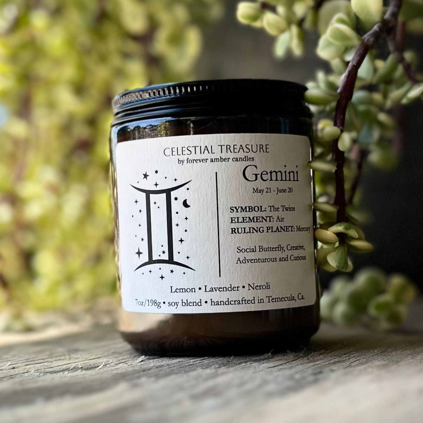 Celestial Treasure Gemini 7oz Soy Candle