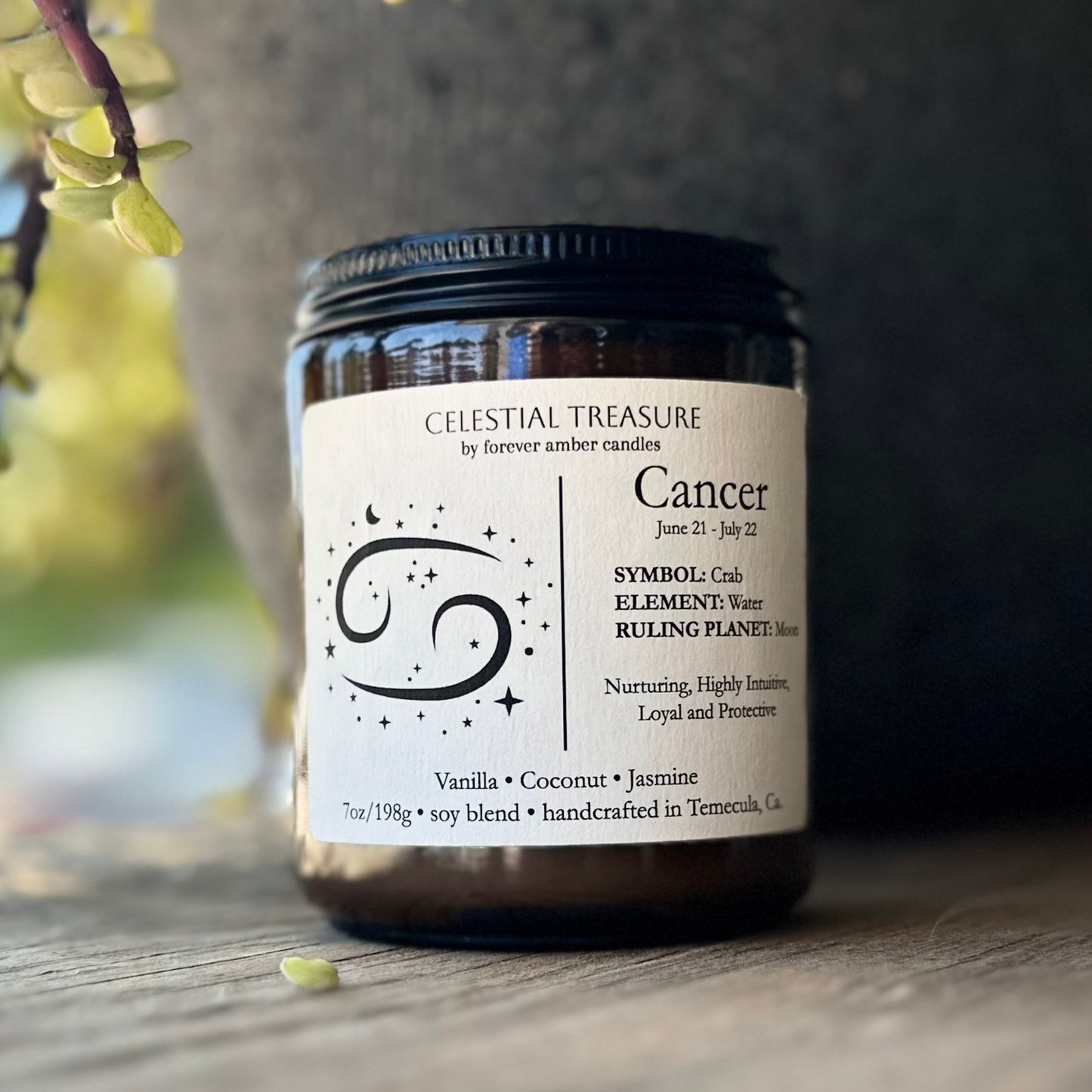 Celestial Treasure Cancer 7oz Soy Candle