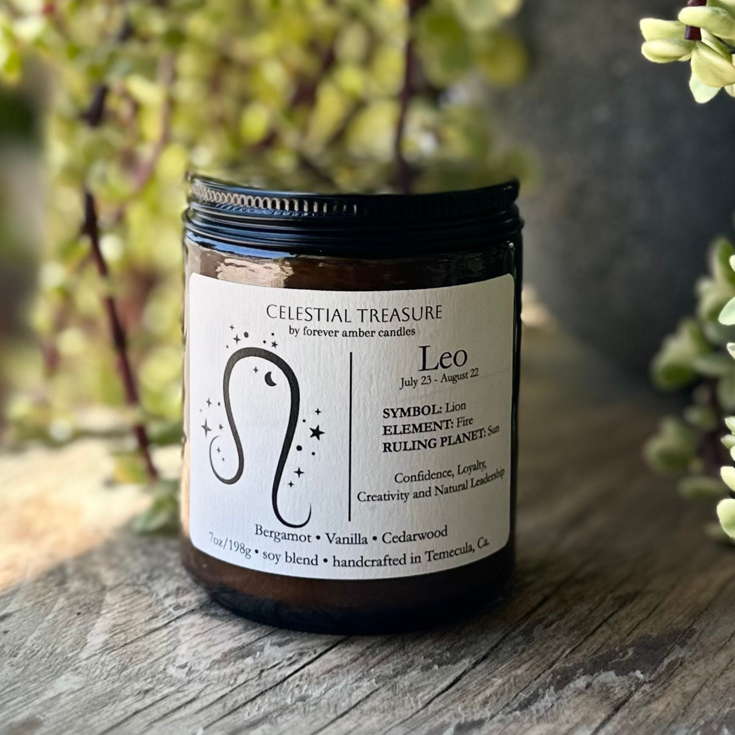 Celestial Treasure Leo 7oz Soy Candle