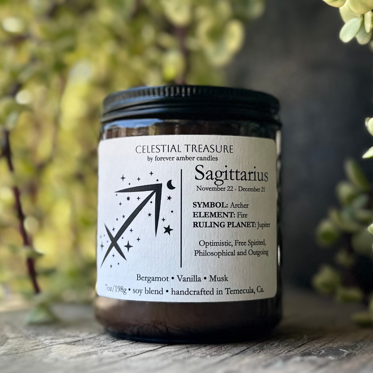 Celestial Treasure Sagittarius 7oz Soy Candle