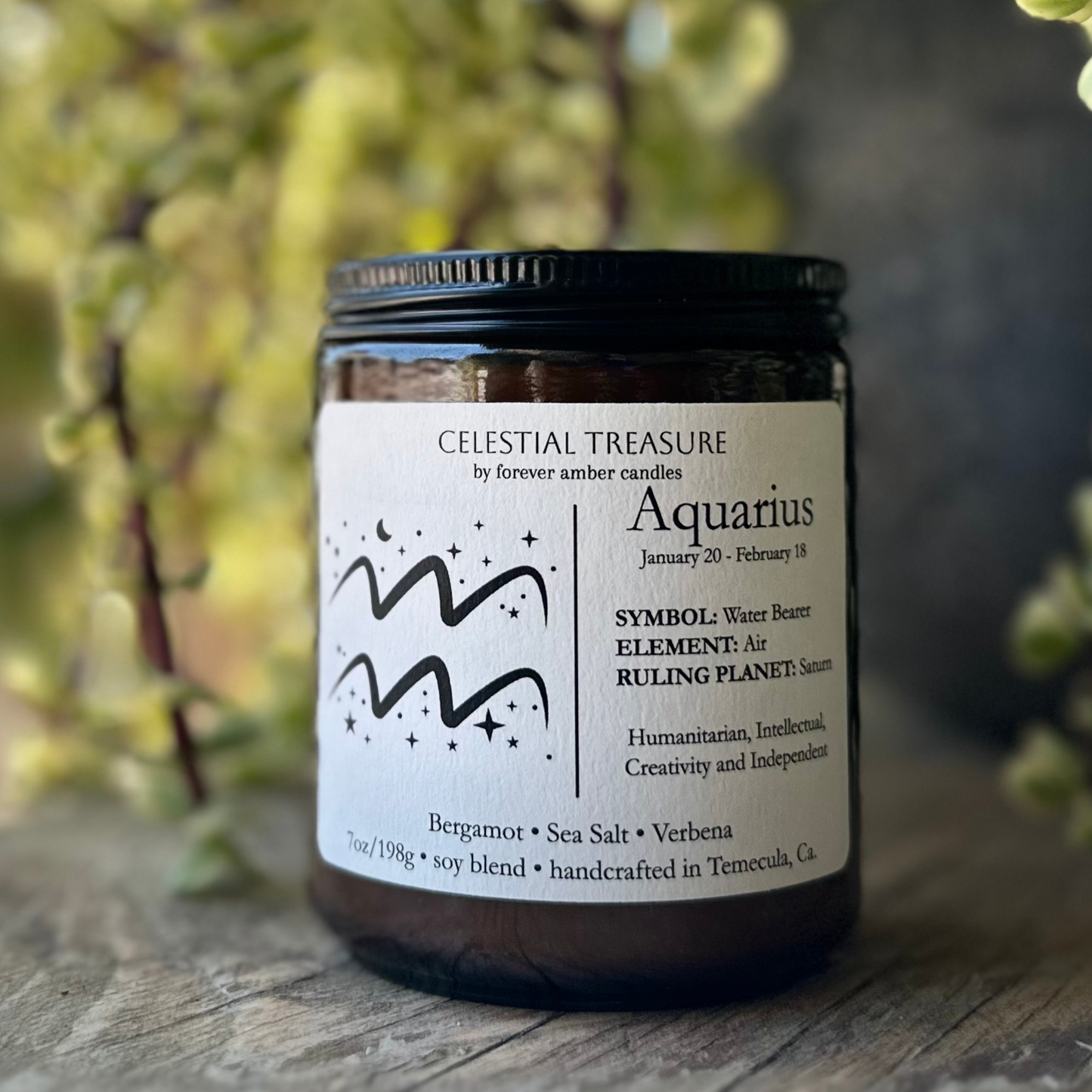 Celestial Treasure Aquarius 7oz Soy Candle