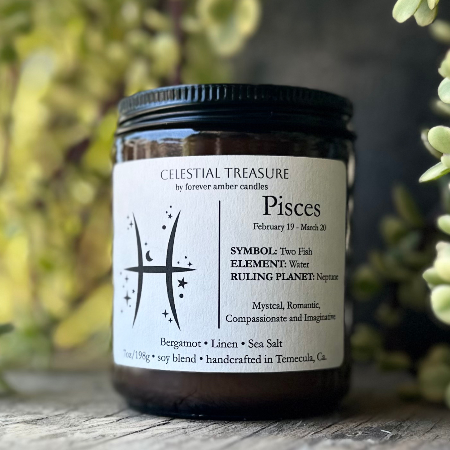Celestial Treasure Pisces 7oz Soy Candle