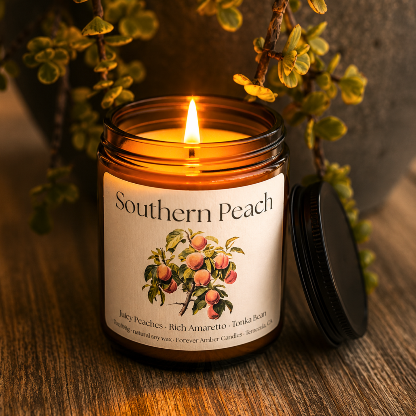 Southern Peach 7oz soy wax