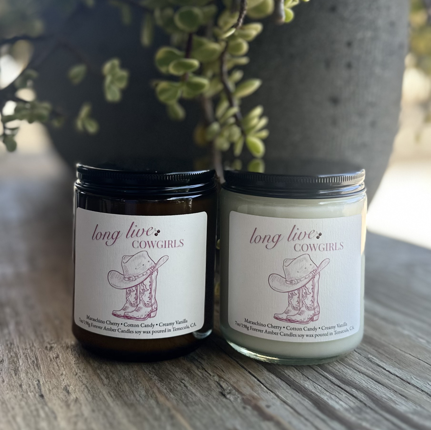 Long Live Cowgirls 7 oz soy candle