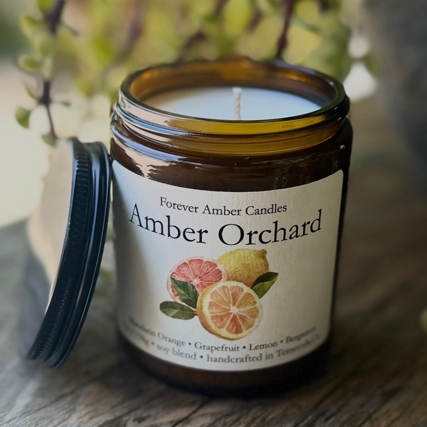 Amber Orchard 7oz soy candle