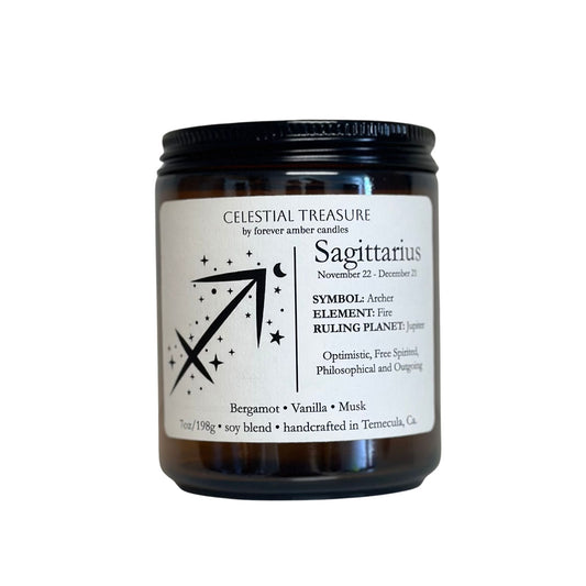 Celestial Treasure Sagittarius 7oz Soy Candle