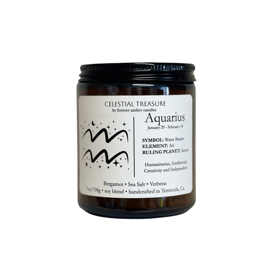 Celestial Treasure Aquarius 7oz Soy Candle