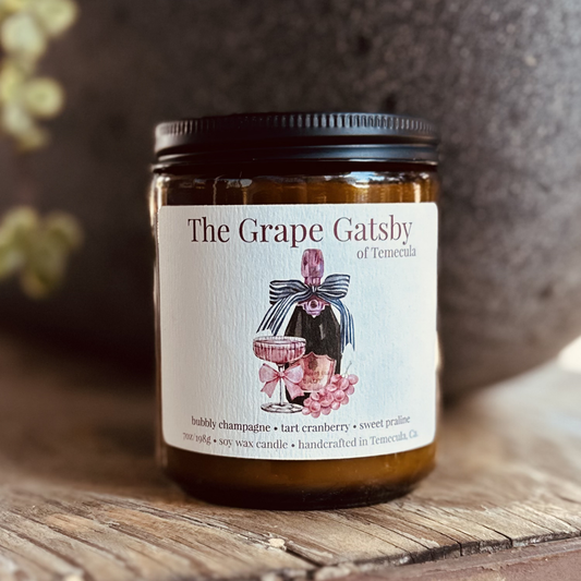 The Grape Gatsby of Temecula 7oz soy candle